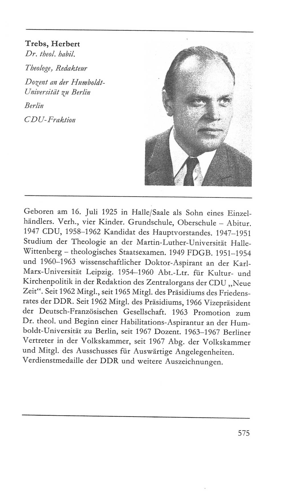 Volkskammer (VK) der Deutschen Demokratischen Republik (DDR) 5. Wahlperiode 1967-1971, Seite 575 (VK. DDR 5. WP. 1967-1971, S. 575)