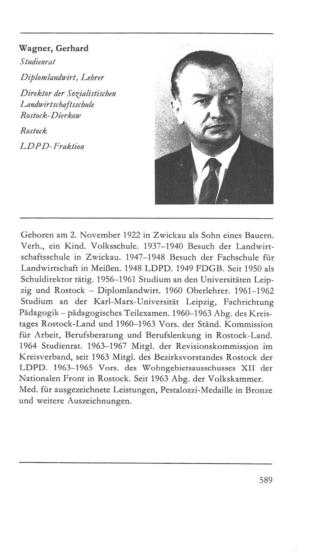 Volkskammer (VK) der Deutschen Demokratischen Republik (DDR) 5. Wahlperiode 1967-1971, Seite 589 (VK. DDR 5. WP. 1967-1971, S. 589)