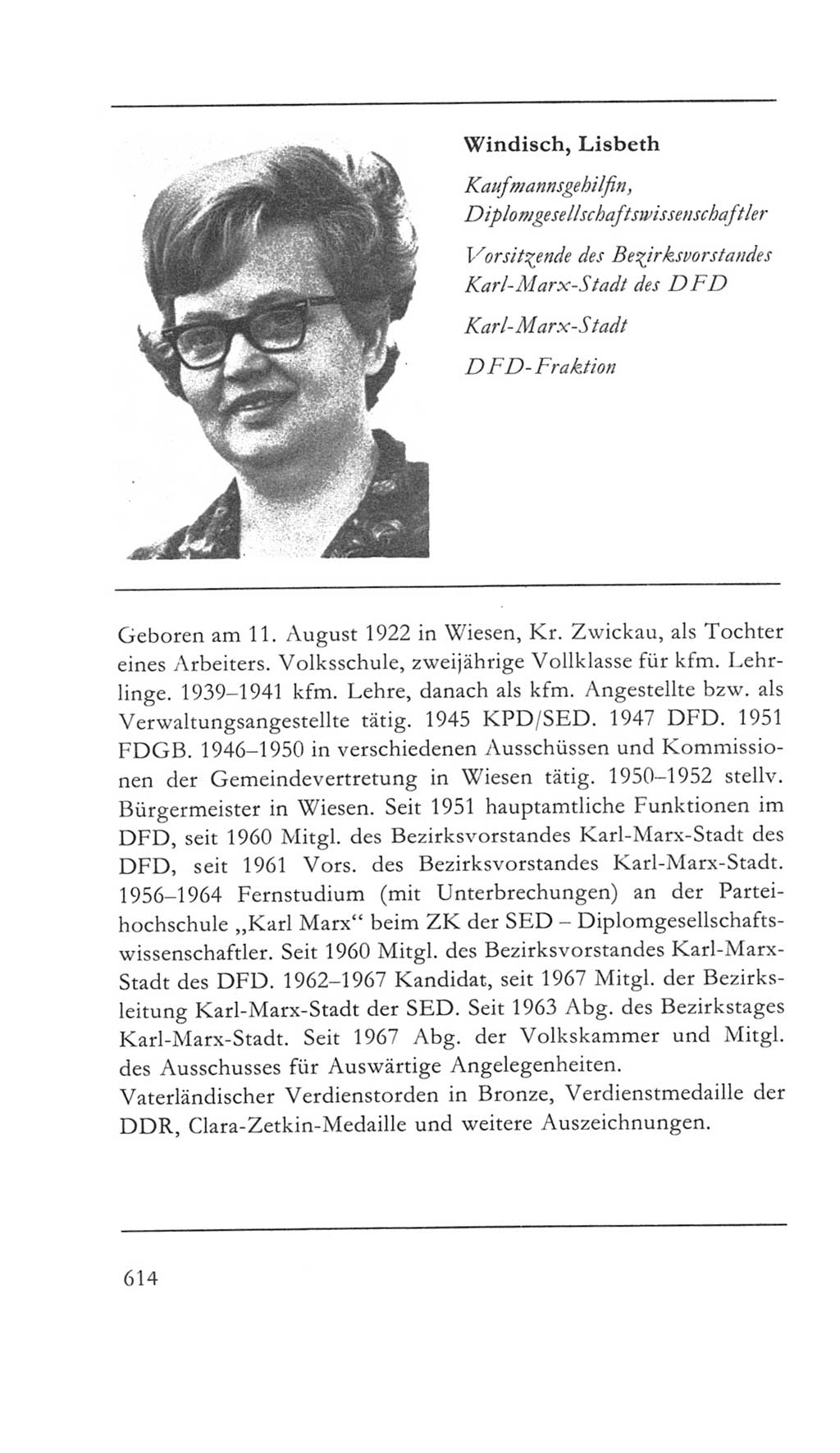 Volkskammer (VK) der Deutschen Demokratischen Republik (DDR) 5. Wahlperiode 1967-1971, Seite 614 (VK. DDR 5. WP. 1967-1971, S. 614)