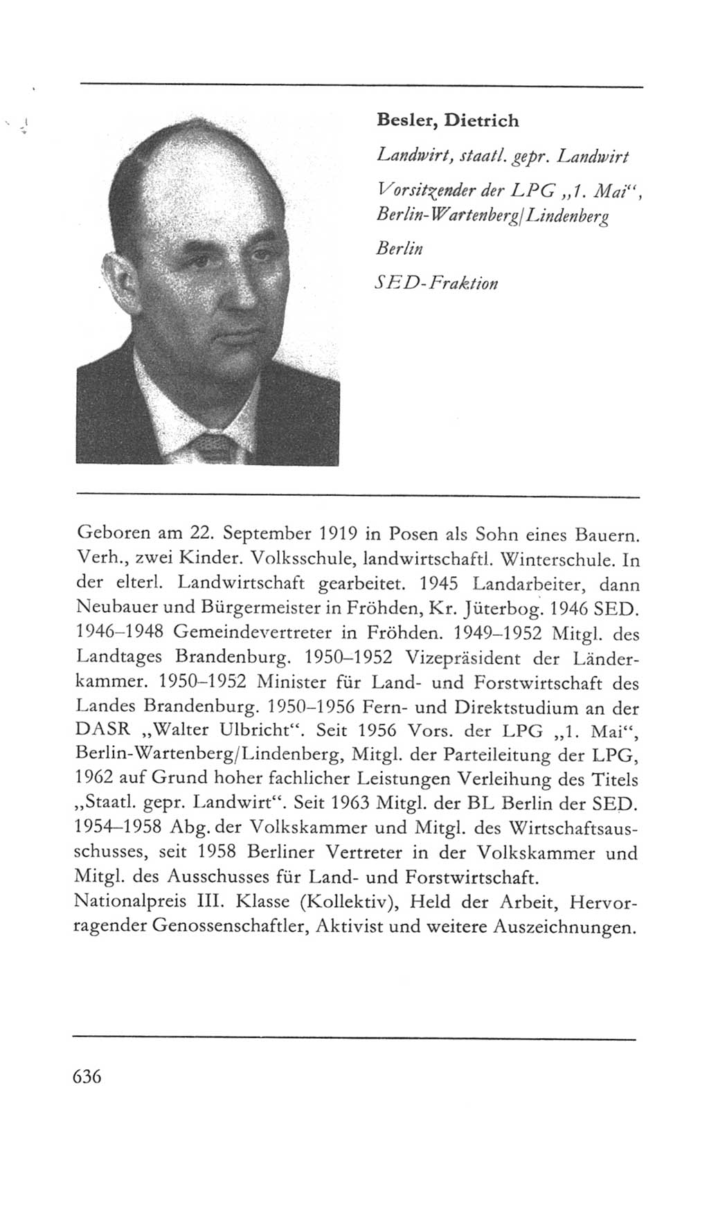 Volkskammer (VK) der Deutschen Demokratischen Republik (DDR) 5. Wahlperiode 1967-1971, Seite 636 (VK. DDR 5. WP. 1967-1971, S. 636)