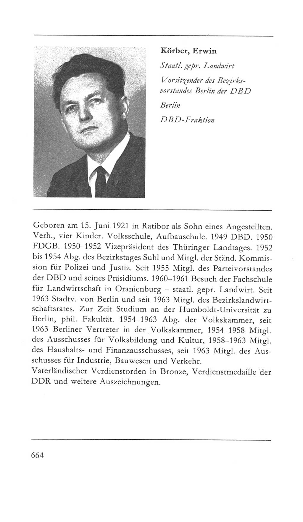 Volkskammer (VK) der Deutschen Demokratischen Republik (DDR) 5. Wahlperiode 1967-1971, Seite 664 (VK. DDR 5. WP. 1967-1971, S. 664)