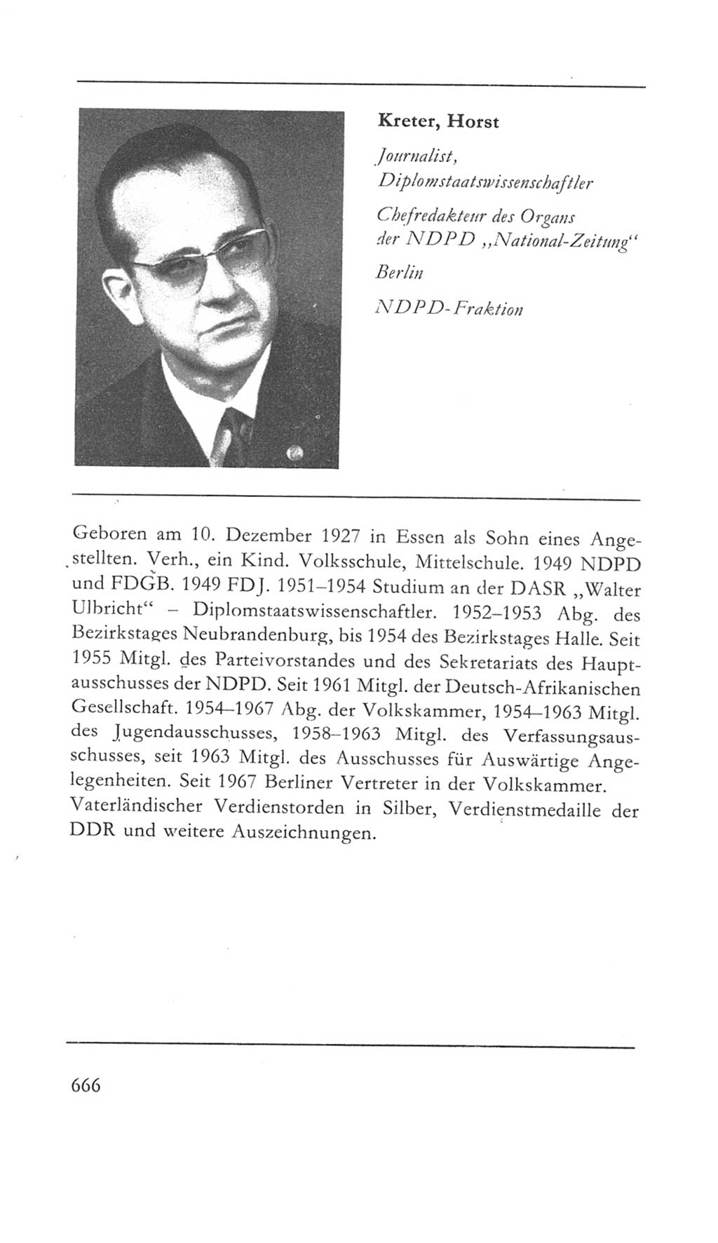 Volkskammer (VK) der Deutschen Demokratischen Republik (DDR) 5. Wahlperiode 1967-1971, Seite 666 (VK. DDR 5. WP. 1967-1971, S. 666)
