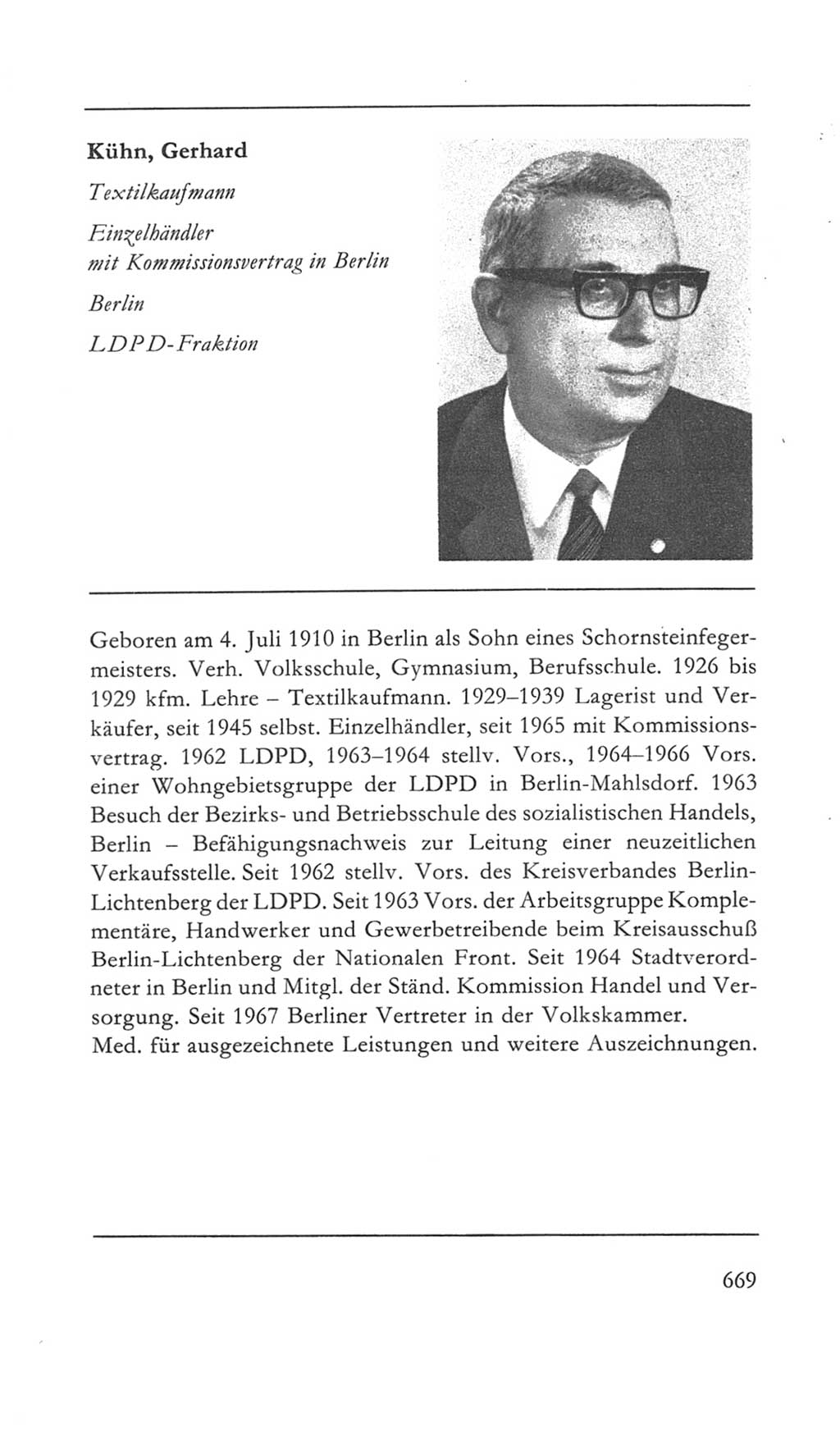 Volkskammer (VK) der Deutschen Demokratischen Republik (DDR) 5. Wahlperiode 1967-1971, Seite 669 (VK. DDR 5. WP. 1967-1971, S. 669)