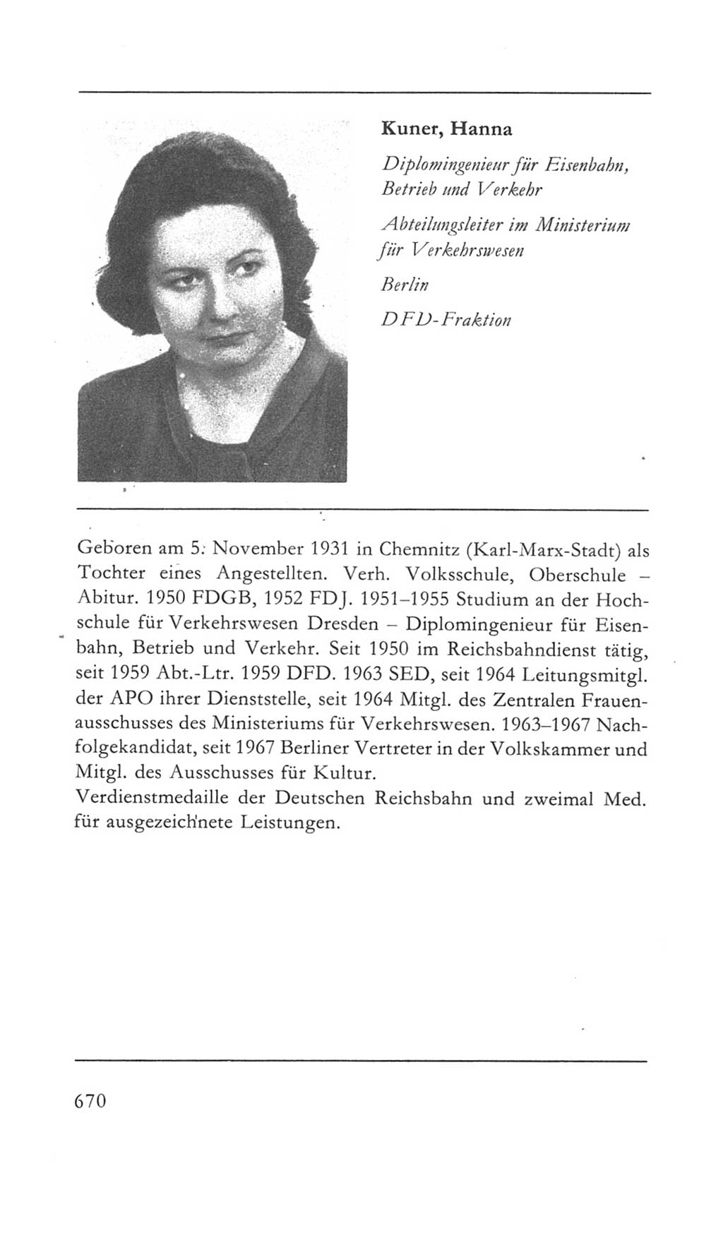 Volkskammer (VK) der Deutschen Demokratischen Republik (DDR) 5. Wahlperiode 1967-1971, Seite 670 (VK. DDR 5. WP. 1967-1971, S. 670)