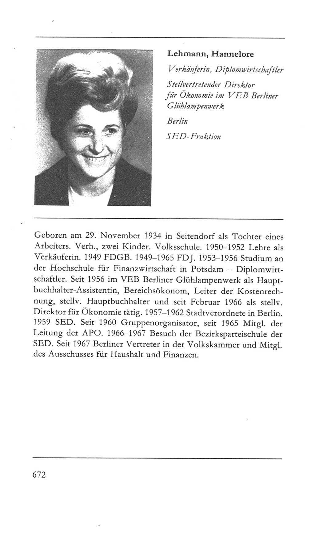 Volkskammer (VK) der Deutschen Demokratischen Republik (DDR) 5. Wahlperiode 1967-1971, Seite 672 (VK. DDR 5. WP. 1967-1971, S. 672)