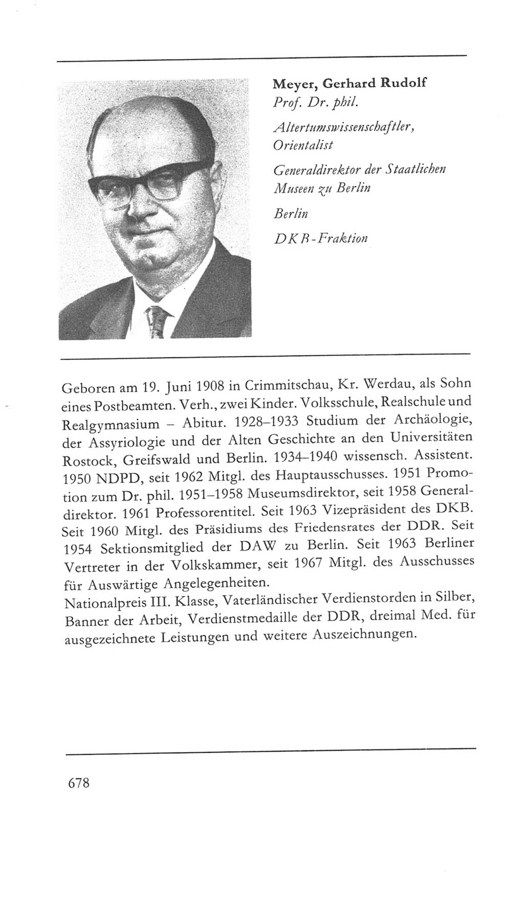 Volkskammer (VK) der Deutschen Demokratischen Republik (DDR) 5. Wahlperiode 1967-1971, Seite 678 (VK. DDR 5. WP. 1967-1971, S. 678)