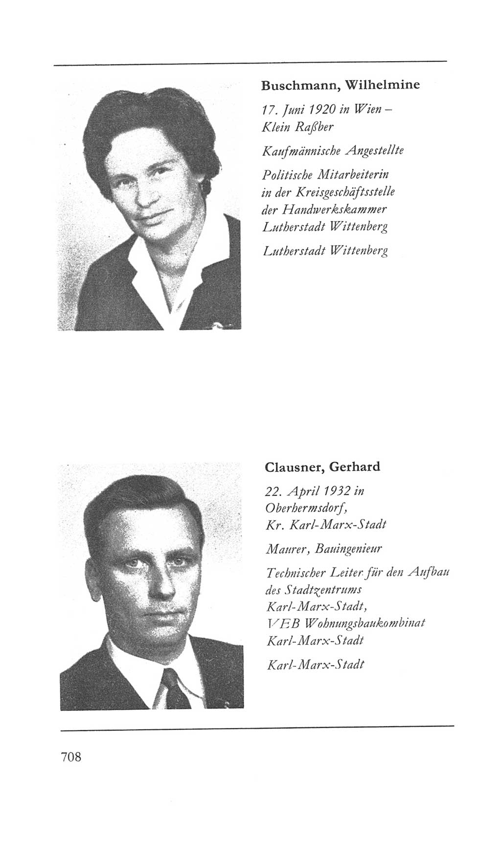 Volkskammer (VK) der Deutschen Demokratischen Republik (DDR) 5. Wahlperiode 1967-1971, Seite 708 (VK. DDR 5. WP. 1967-1971, S. 708)
