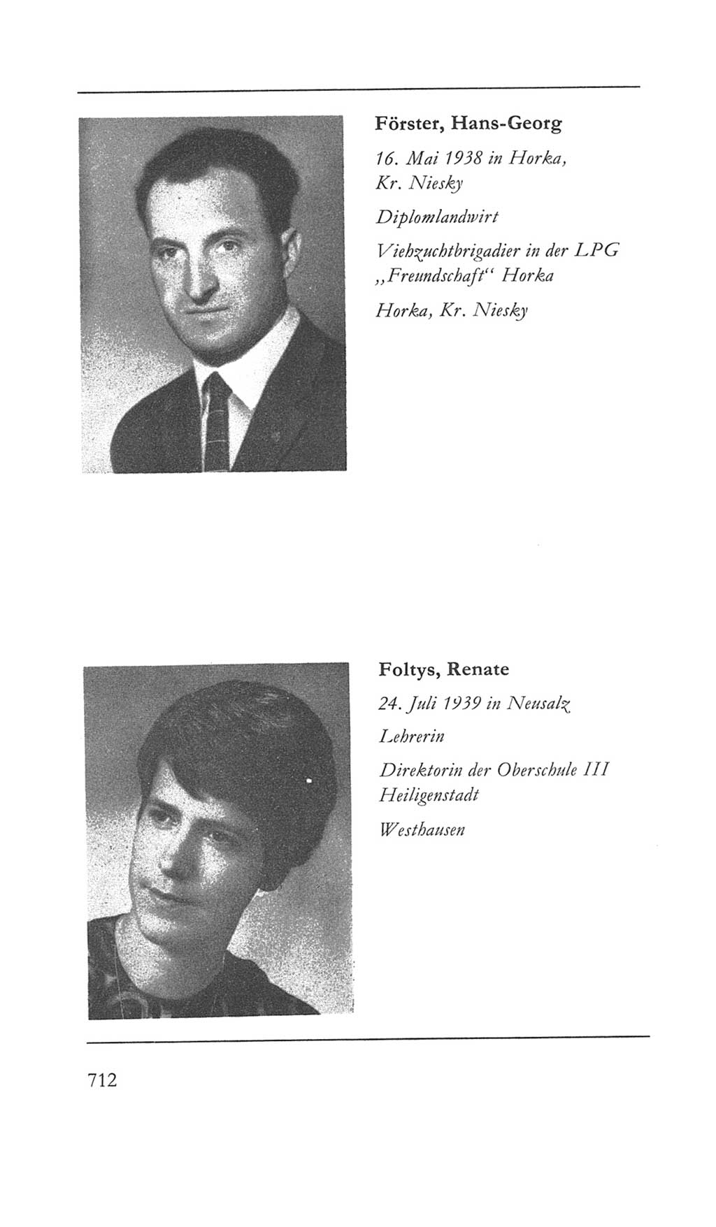 Volkskammer (VK) der Deutschen Demokratischen Republik (DDR) 5. Wahlperiode 1967-1971, Seite 712 (VK. DDR 5. WP. 1967-1971, S. 712)