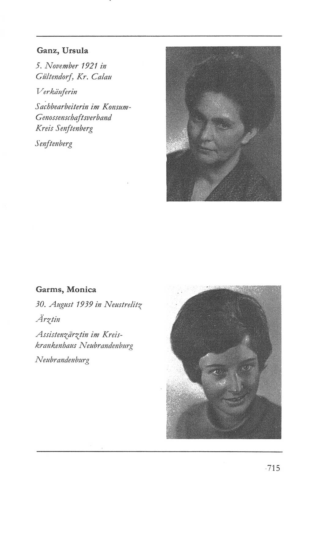 Volkskammer (VK) der Deutschen Demokratischen Republik (DDR) 5. Wahlperiode 1967-1971, Seite 715 (VK. DDR 5. WP. 1967-1971, S. 715)