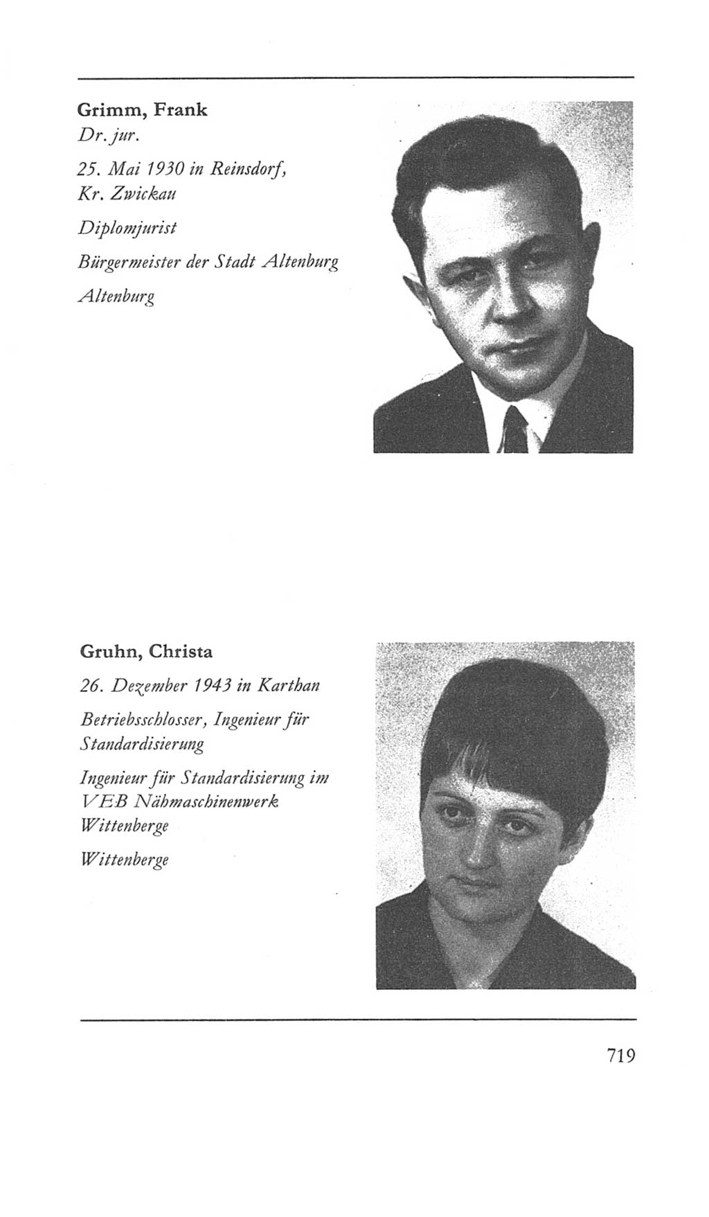 Volkskammer (VK) der Deutschen Demokratischen Republik (DDR) 5. Wahlperiode 1967-1971, Seite 719 (VK. DDR 5. WP. 1967-1971, S. 719)