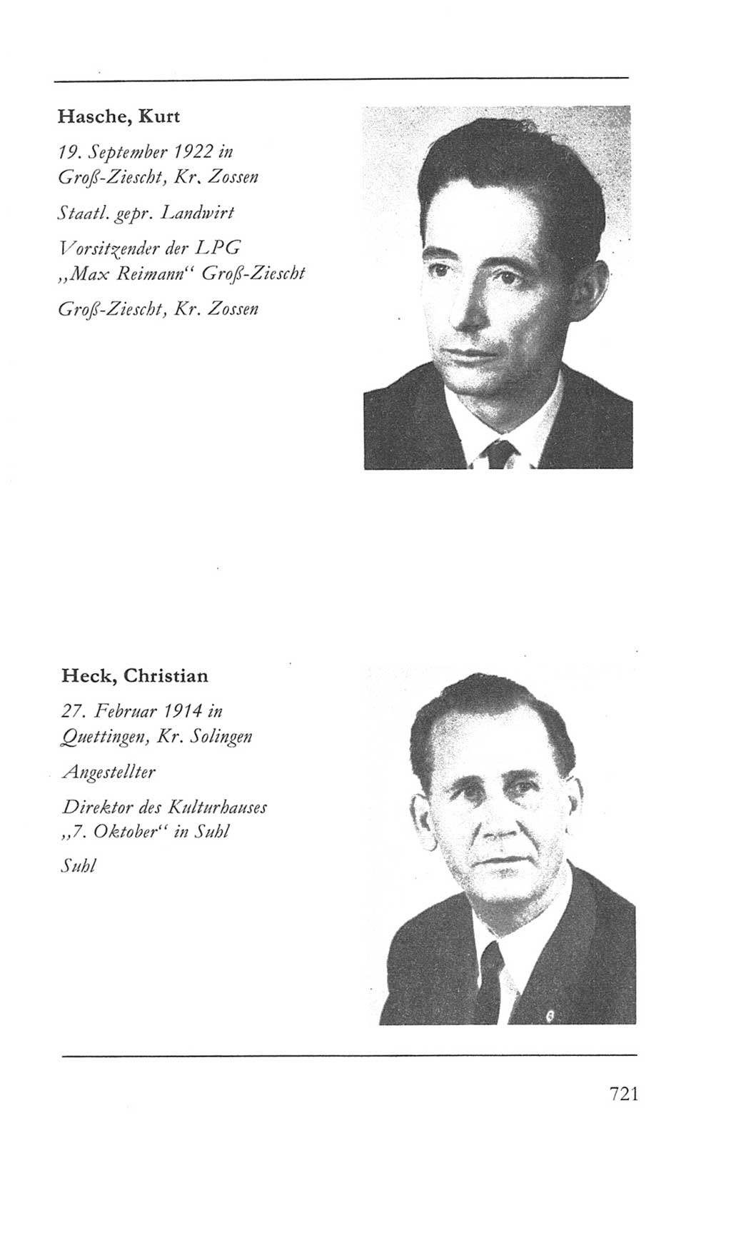 Volkskammer (VK) der Deutschen Demokratischen Republik (DDR) 5. Wahlperiode 1967-1971, Seite 721 (VK. DDR 5. WP. 1967-1971, S. 721)