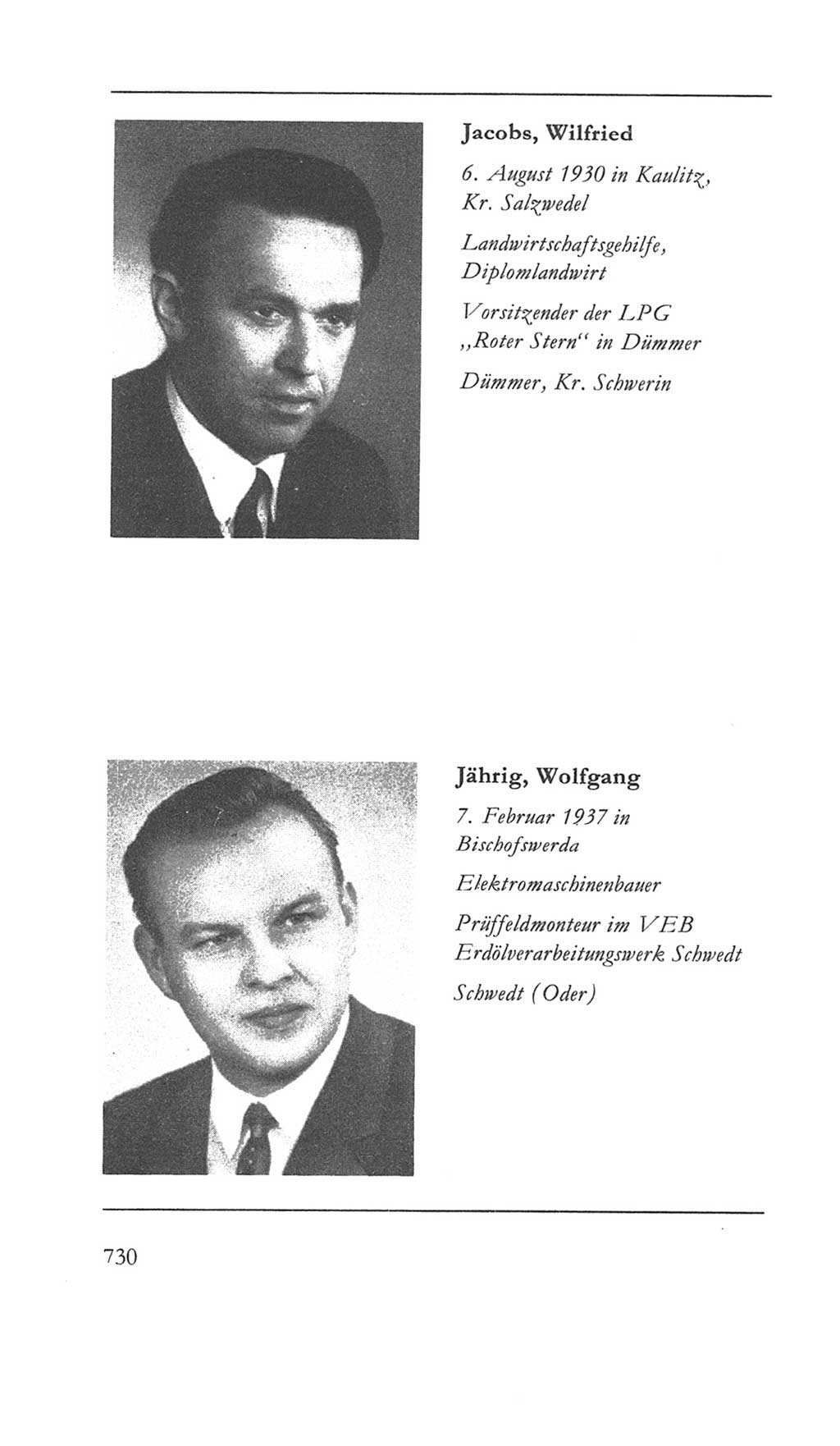 Volkskammer (VK) der Deutschen Demokratischen Republik (DDR) 5. Wahlperiode 1967-1971, Seite 730 (VK. DDR 5. WP. 1967-1971, S. 730)