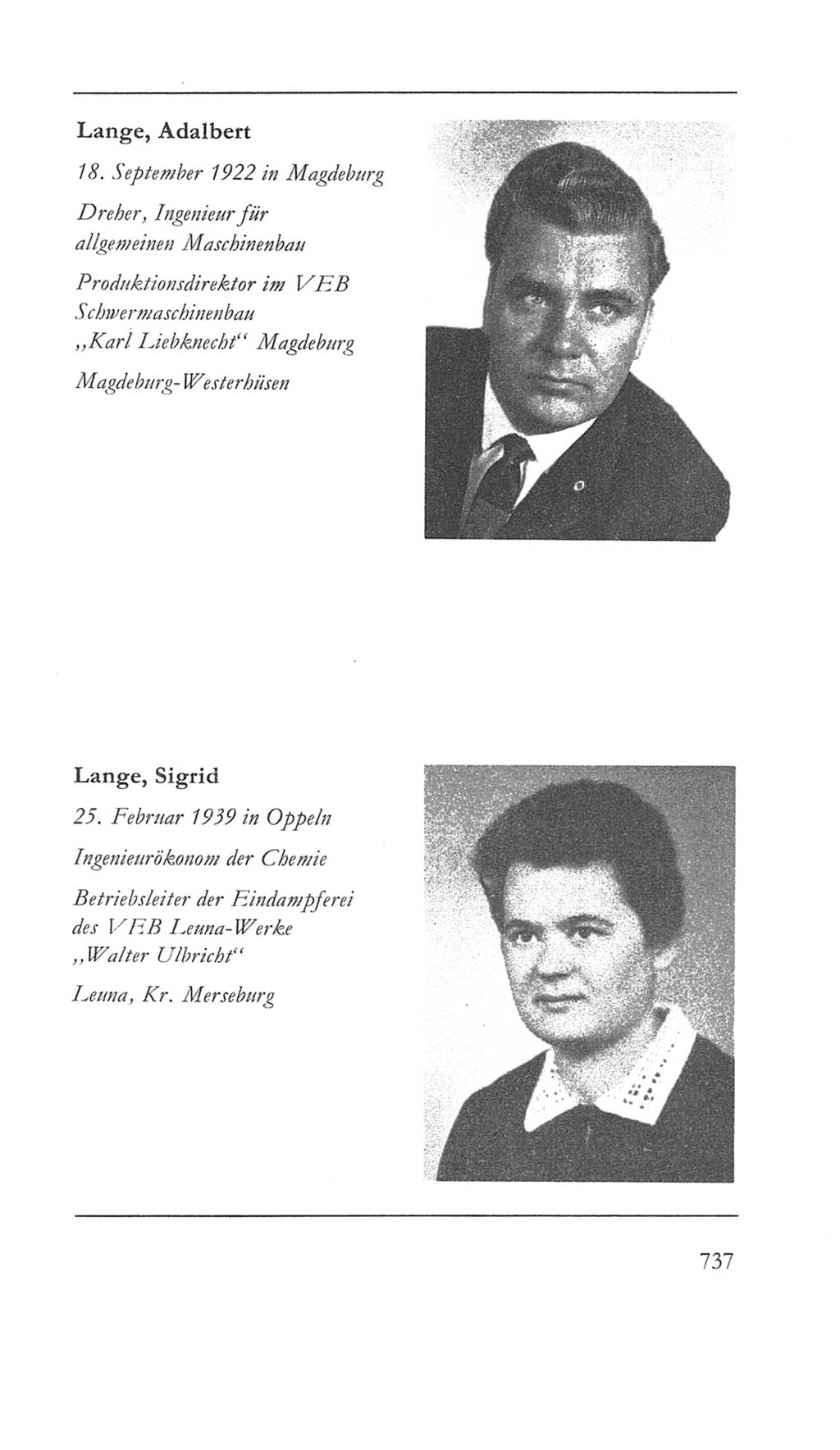 Volkskammer (VK) der Deutschen Demokratischen Republik (DDR) 5. Wahlperiode 1967-1971, Seite 737 (VK. DDR 5. WP. 1967-1971, S. 737)