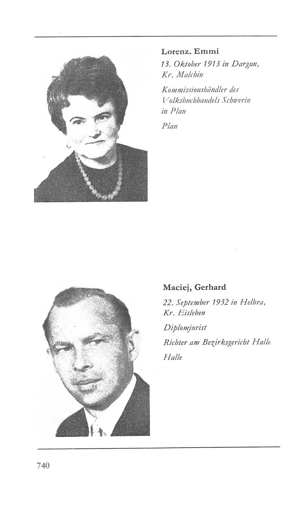 Volkskammer (VK) der Deutschen Demokratischen Republik (DDR) 5. Wahlperiode 1967-1971, Seite 740 (VK. DDR 5. WP. 1967-1971, S. 740)