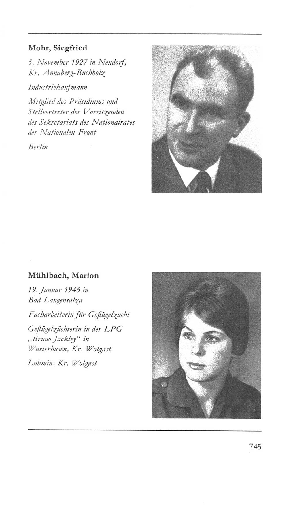 Volkskammer (VK) der Deutschen Demokratischen Republik (DDR) 5. Wahlperiode 1967-1971, Seite 745 (VK. DDR 5. WP. 1967-1971, S. 745)