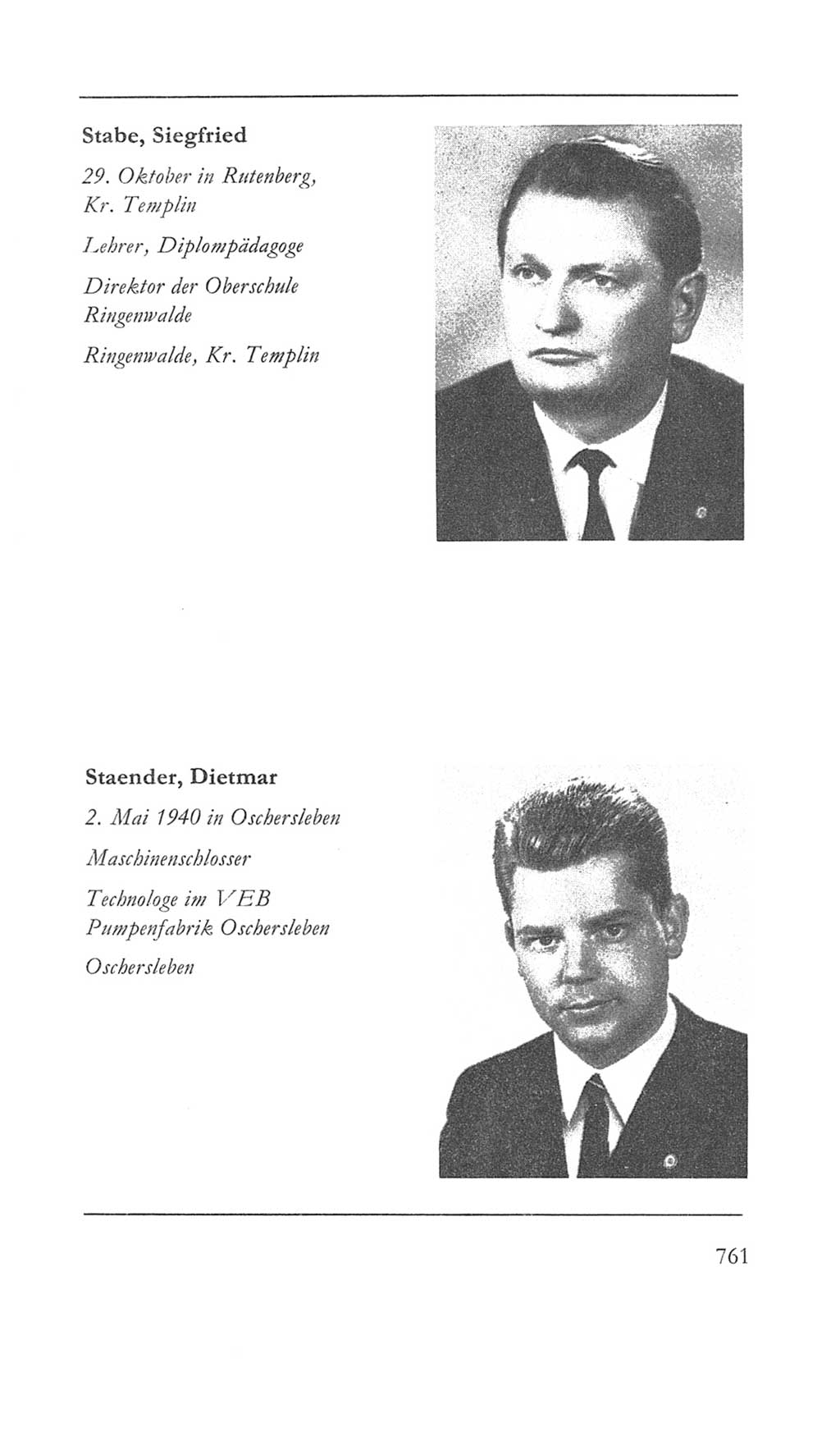 Volkskammer (VK) der Deutschen Demokratischen Republik (DDR) 5. Wahlperiode 1967-1971, Seite 761 (VK. DDR 5. WP. 1967-1971, S. 761)
