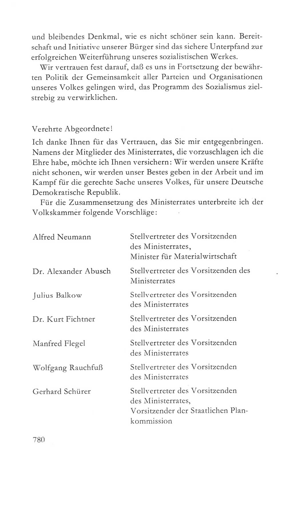 Volkskammer (VK) der Deutschen Demokratischen Republik (DDR) 5. Wahlperiode 1967-1971, Seite 780 (VK. DDR 5. WP. 1967-1971, S. 780)
