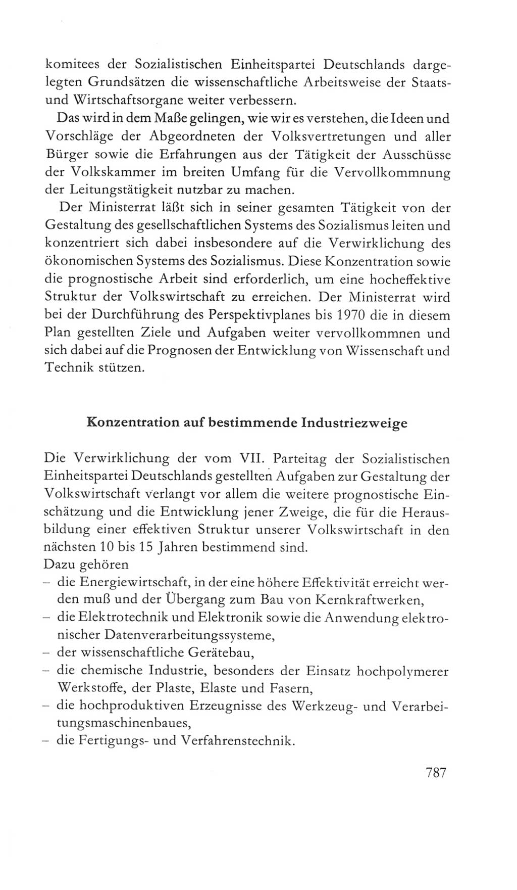 Volkskammer (VK) der Deutschen Demokratischen Republik (DDR) 5. Wahlperiode 1967-1971, Seite 787 (VK. DDR 5. WP. 1967-1971, S. 787)