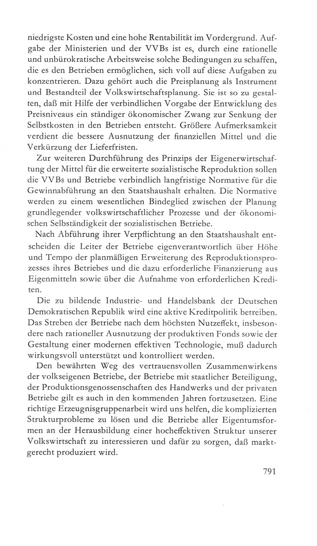 Volkskammer (VK) der Deutschen Demokratischen Republik (DDR) 5. Wahlperiode 1967-1971, Seite 791 (VK. DDR 5. WP. 1967-1971, S. 791)