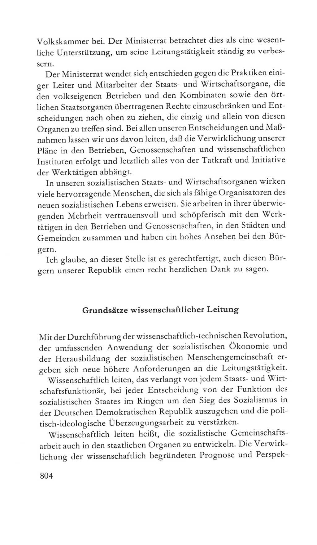 Volkskammer (VK) der Deutschen Demokratischen Republik (DDR) 5. Wahlperiode 1967-1971, Seite 804 (VK. DDR 5. WP. 1967-1971, S. 804)