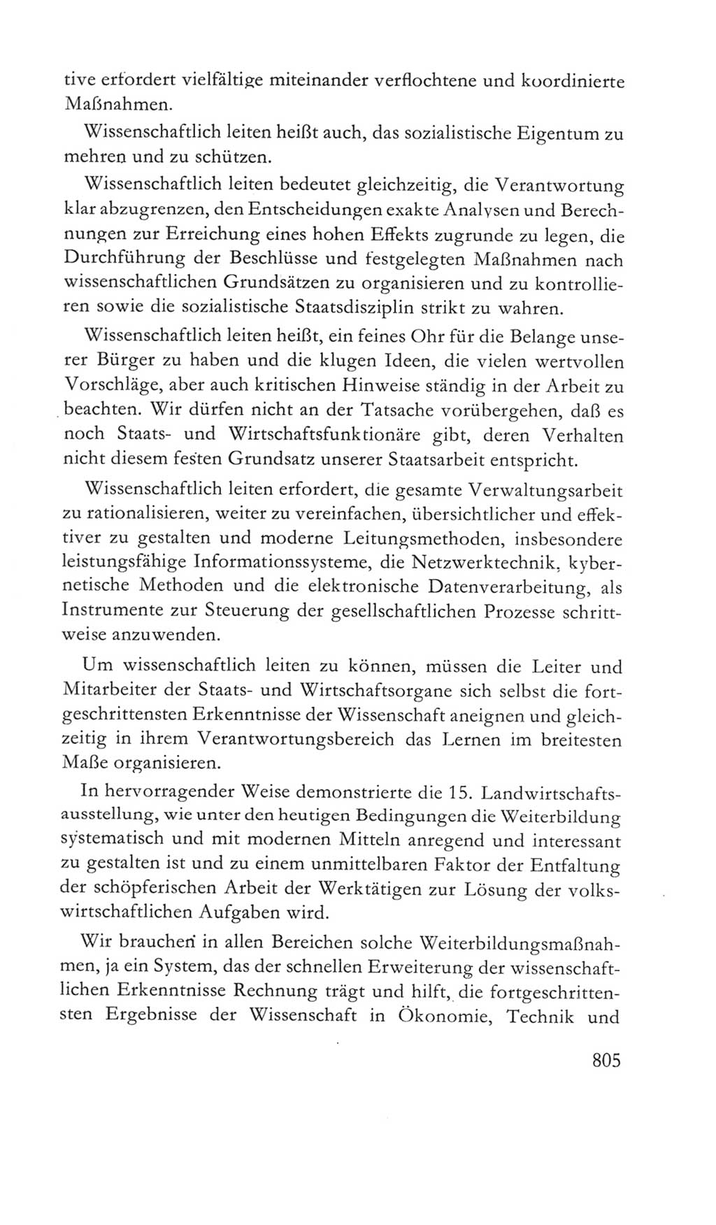 Volkskammer (VK) der Deutschen Demokratischen Republik (DDR) 5. Wahlperiode 1967-1971, Seite 805 (VK. DDR 5. WP. 1967-1971, S. 805)