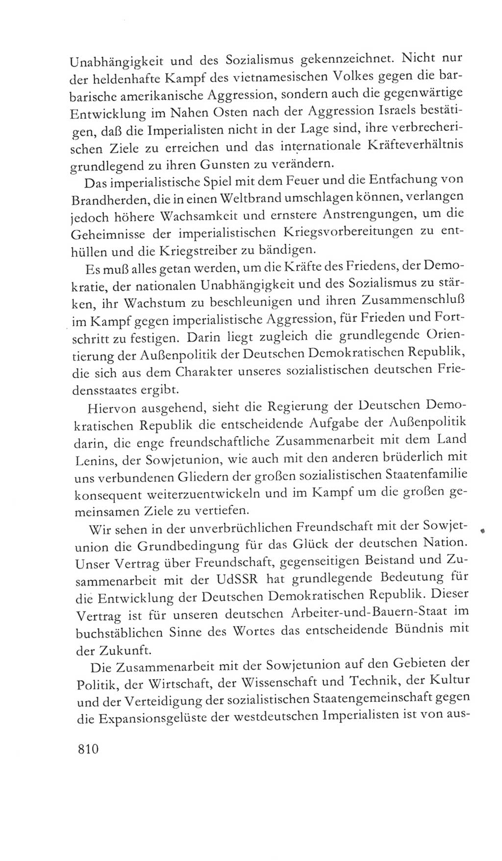 Volkskammer (VK) der Deutschen Demokratischen Republik (DDR) 5. Wahlperiode 1967-1971, Seite 810 (VK. DDR 5. WP. 1967-1971, S. 810)