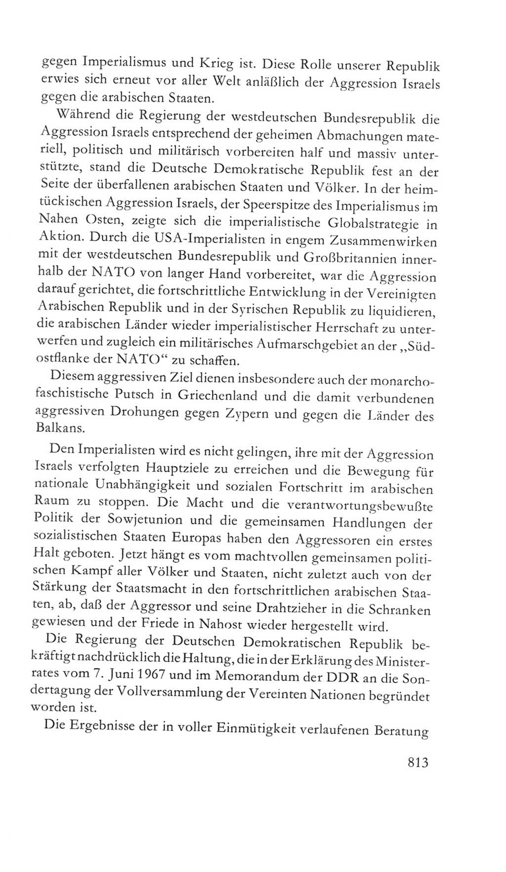 Volkskammer (VK) der Deutschen Demokratischen Republik (DDR) 5. Wahlperiode 1967-1971, Seite 813 (VK. DDR 5. WP. 1967-1971, S. 813)