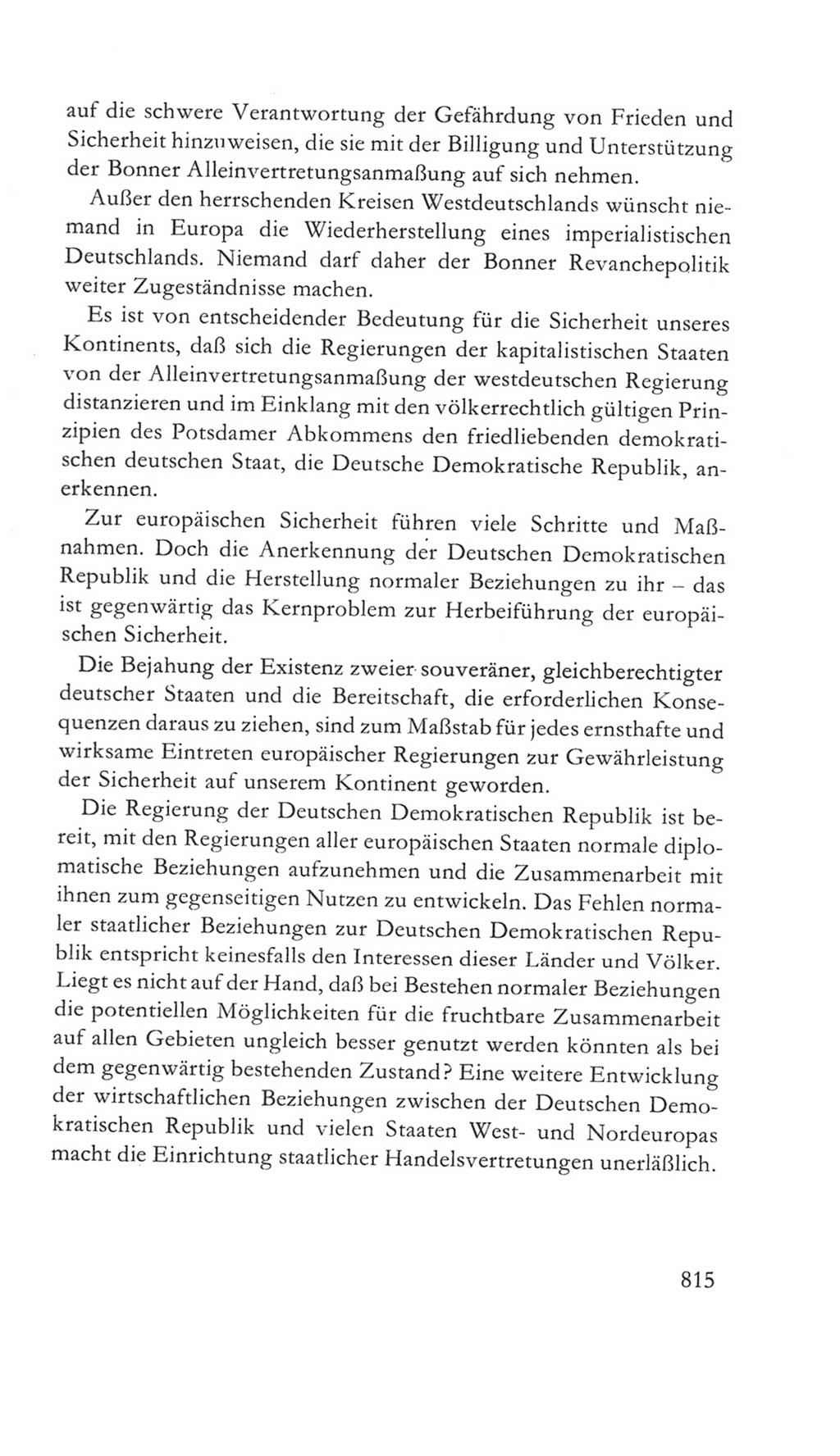 Volkskammer (VK) der Deutschen Demokratischen Republik (DDR) 5. Wahlperiode 1967-1971, Seite 815 (VK. DDR 5. WP. 1967-1971, S. 815)