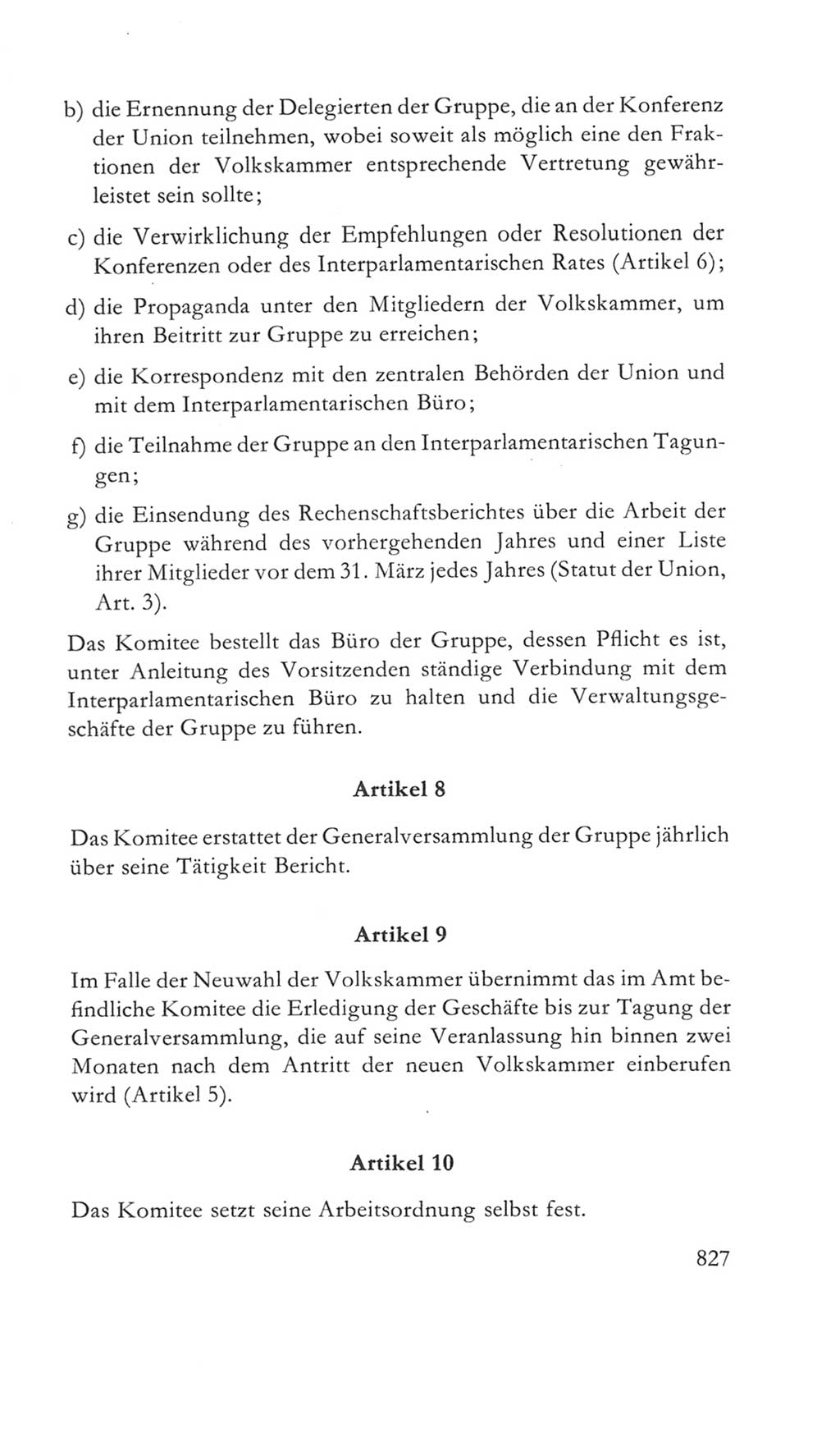 Volkskammer (VK) der Deutschen Demokratischen Republik (DDR) 5. Wahlperiode 1967-1971, Seite 827 (VK. DDR 5. WP. 1967-1971, S. 827)