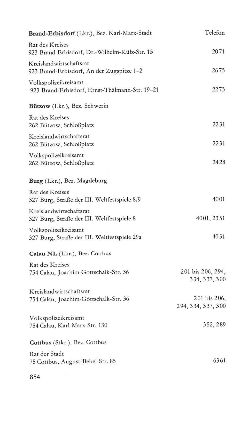 Volkskammer (VK) der Deutschen Demokratischen Republik (DDR) 5. Wahlperiode 1967-1971, Seite 854 (VK. DDR 5. WP. 1967-1971, S. 854)