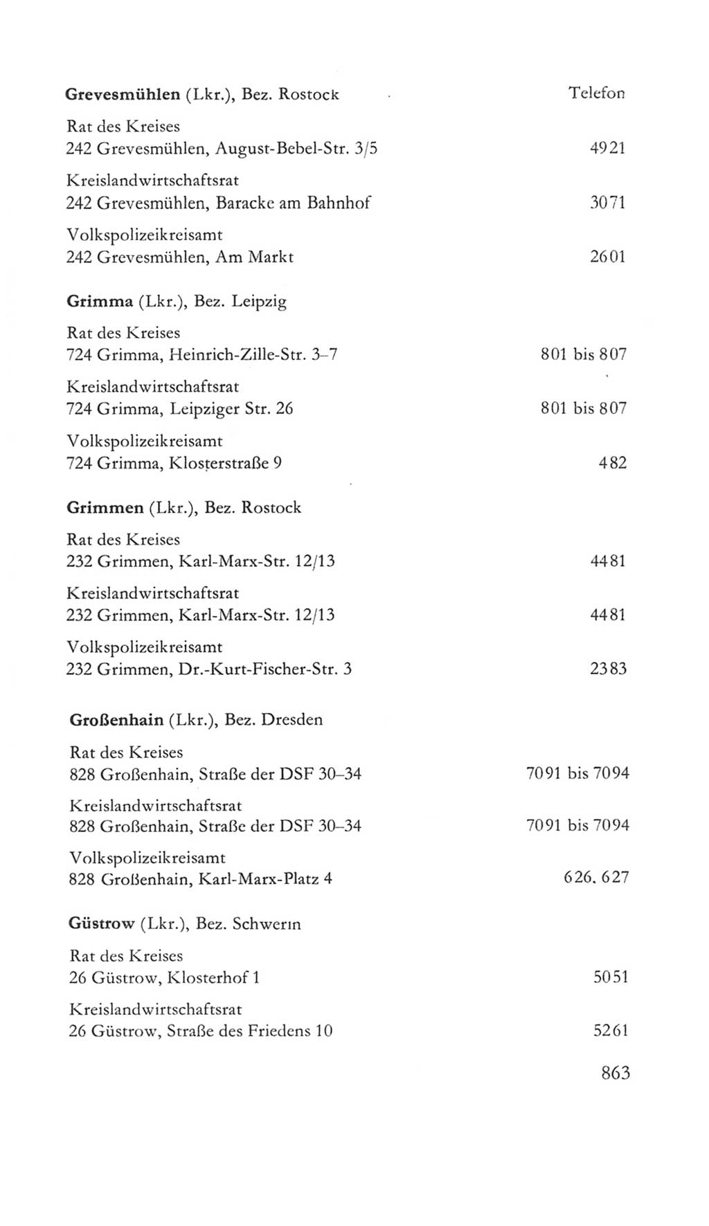 Volkskammer (VK) der Deutschen Demokratischen Republik (DDR) 5. Wahlperiode 1967-1971, Seite 863 (VK. DDR 5. WP. 1967-1971, S. 863)