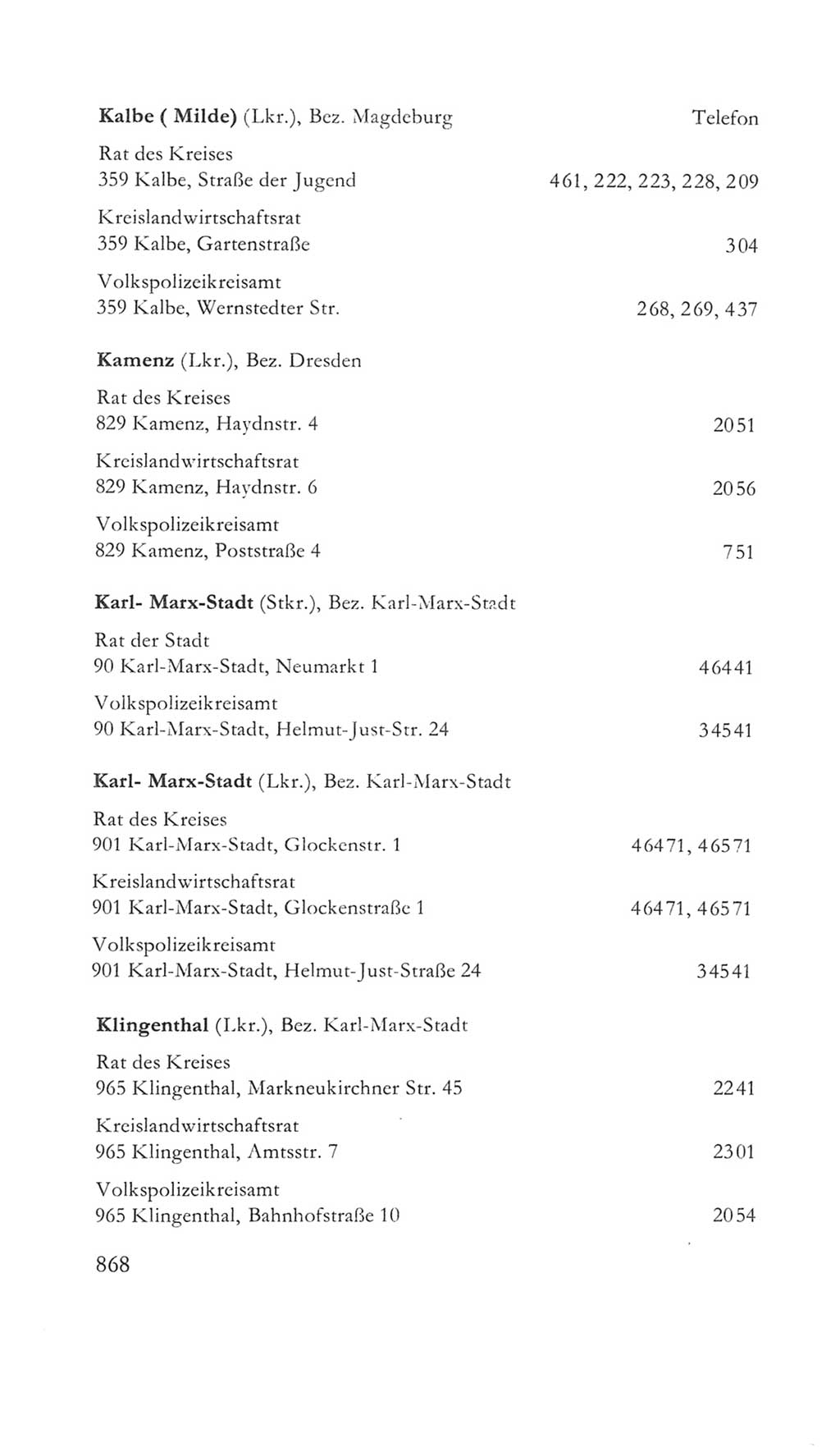 Volkskammer (VK) der Deutschen Demokratischen Republik (DDR) 5. Wahlperiode 1967-1971, Seite 868 (VK. DDR 5. WP. 1967-1971, S. 868)