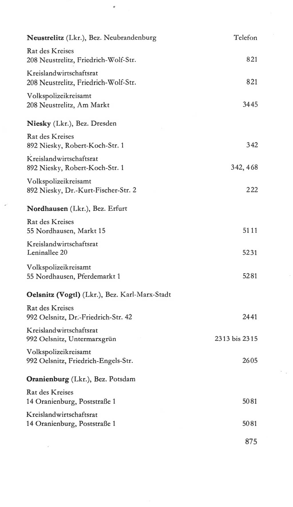 Volkskammer (VK) der Deutschen Demokratischen Republik (DDR) 5. Wahlperiode 1967-1971, Seite 875 (VK. DDR 5. WP. 1967-1971, S. 875)