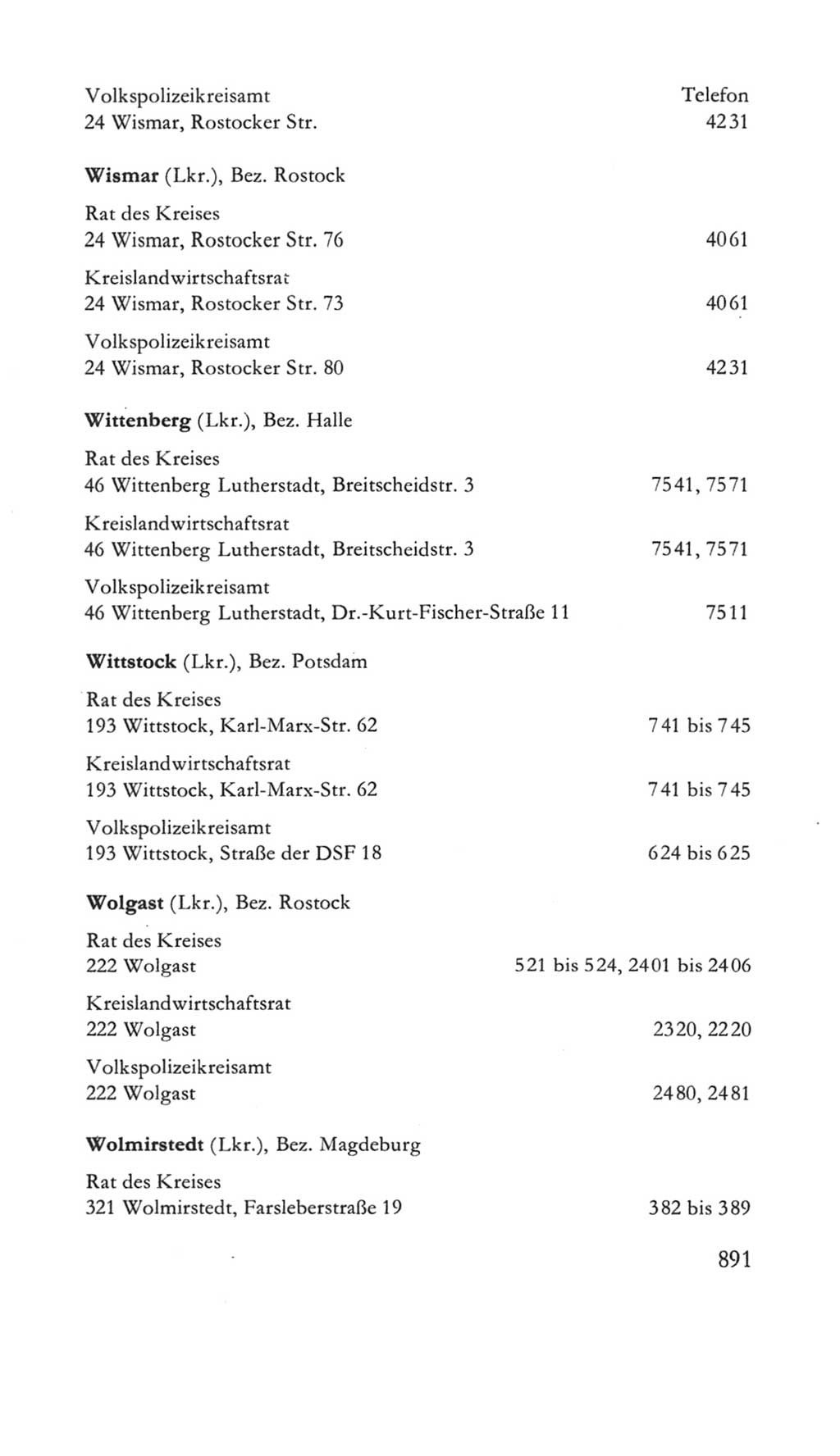 Volkskammer (VK) der Deutschen Demokratischen Republik (DDR) 5. Wahlperiode 1967-1971, Seite 891 (VK. DDR 5. WP. 1967-1971, S. 891)