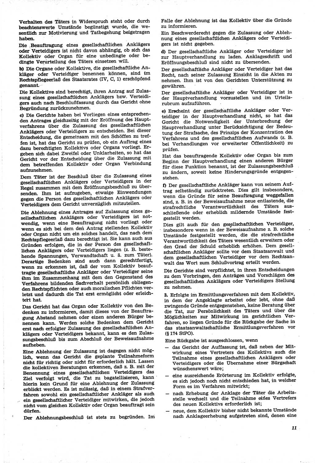 Neue Justiz (NJ), Zeitschrift für Recht und Rechtswissenschaft [Deutsche Demokratische Republik (DDR)], 21. Jahrgang 1967, Seite 11 (NJ DDR 1967, S. 11)