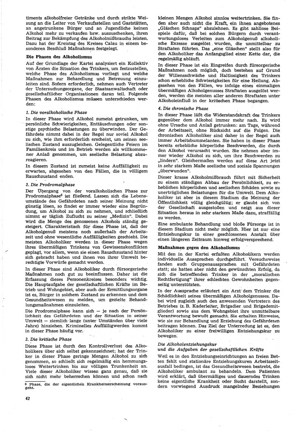 Neue Justiz (NJ), Zeitschrift für Recht und Rechtswissenschaft [Deutsche Demokratische Republik (DDR)], 21. Jahrgang 1967, Seite 42 (NJ DDR 1967, S. 42)