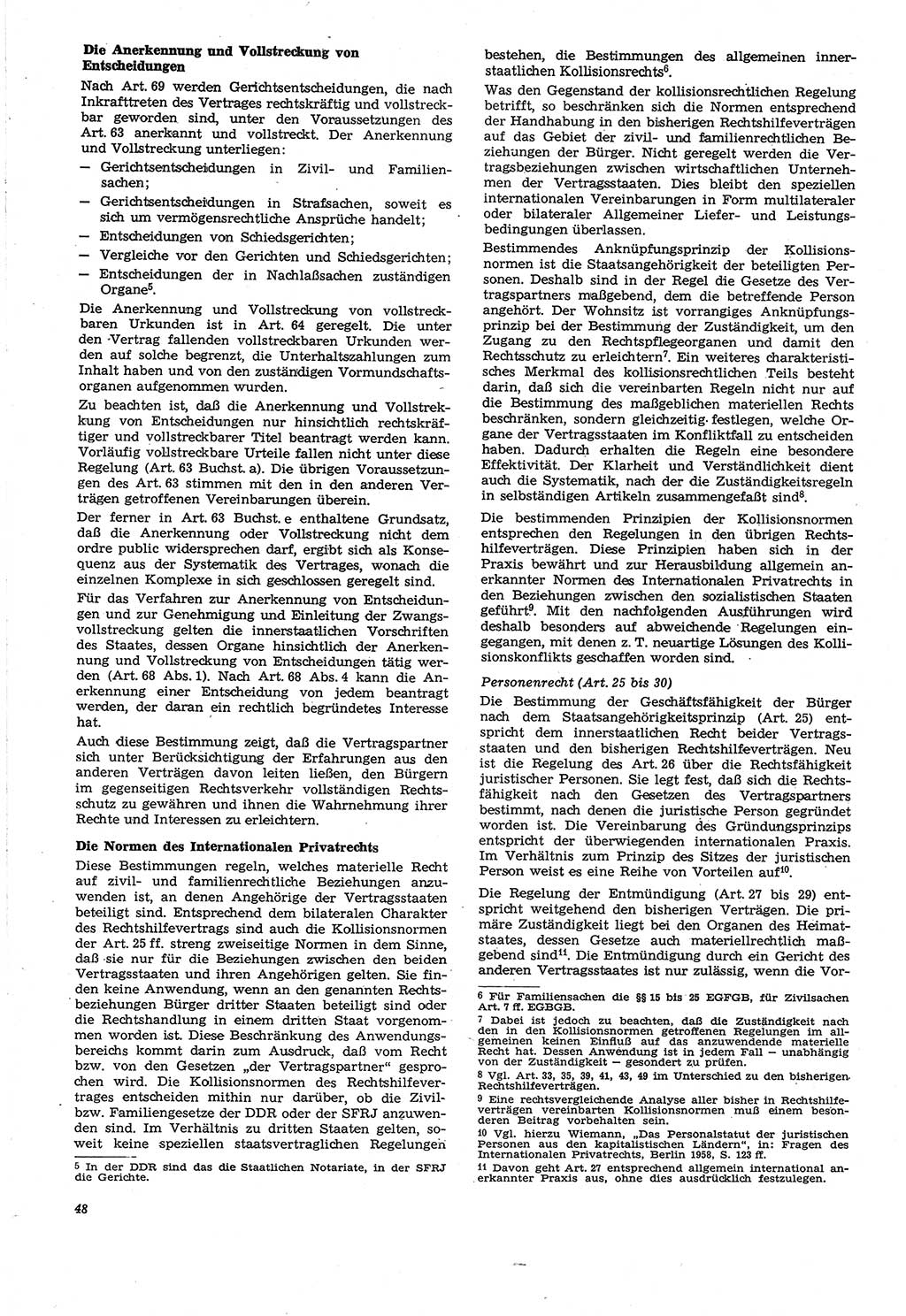 Neue Justiz (NJ), Zeitschrift für Recht und Rechtswissenschaft [Deutsche Demokratische Republik (DDR)], 21. Jahrgang 1967, Seite 48 (NJ DDR 1967, S. 48)