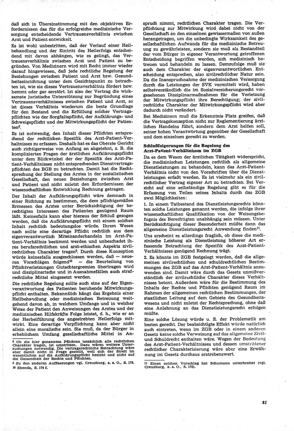 Neue Justiz (NJ), Zeitschrift für Recht und Rechtswissenschaft [Deutsche Demokratische Republik (DDR)], 21. Jahrgang 1967, Seite 81 (NJ DDR 1967, S. 81)