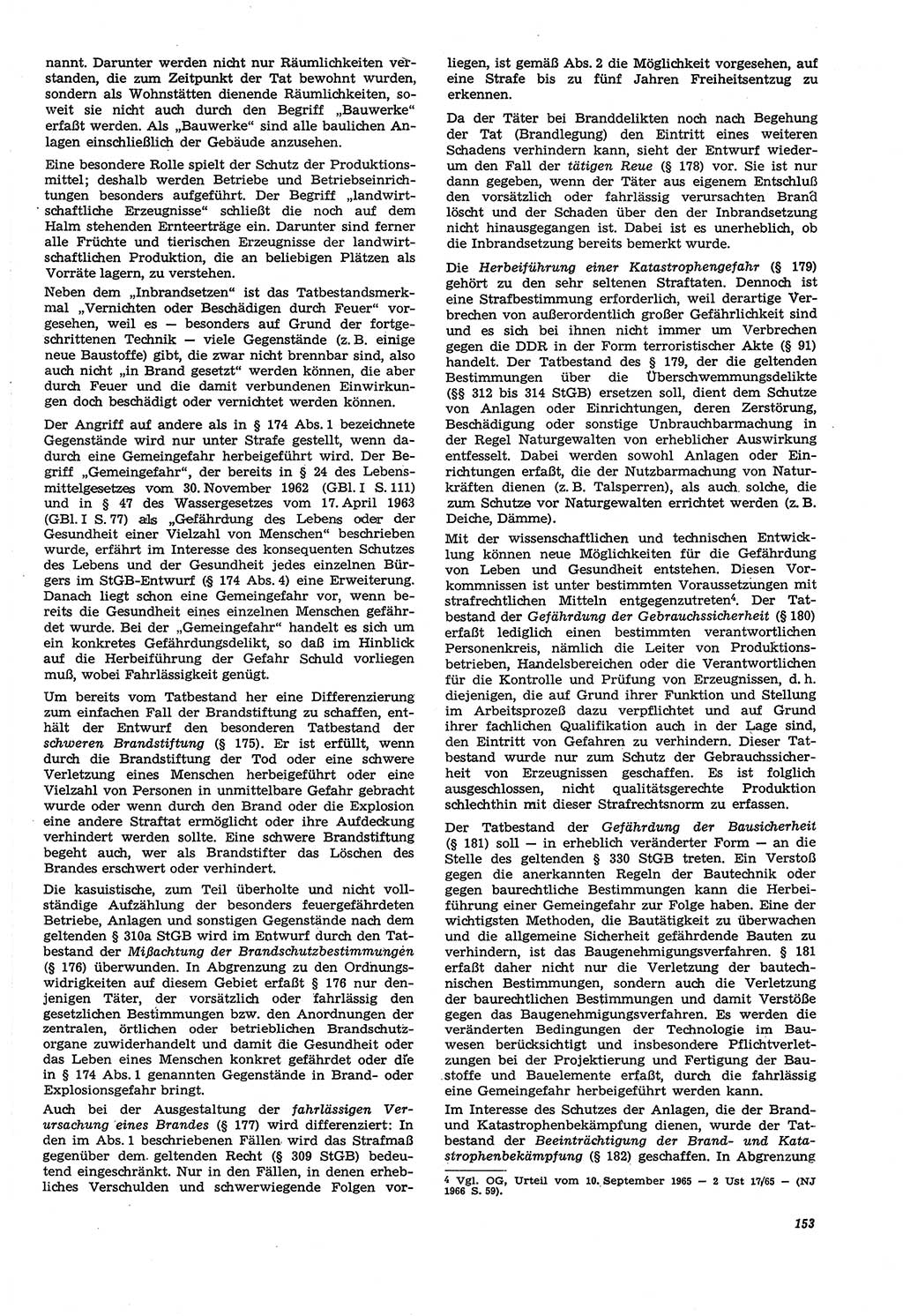 Neue Justiz (NJ), Zeitschrift für Recht und Rechtswissenschaft [Deutsche Demokratische Republik (DDR)], 21. Jahrgang 1967, Seite 153 (NJ DDR 1967, S. 153)