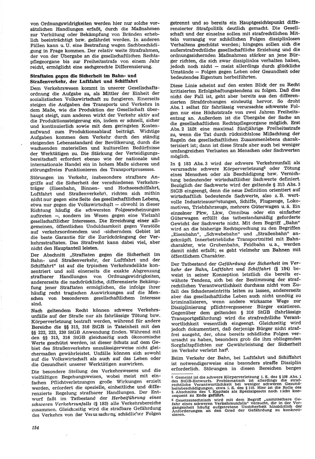 Neue Justiz (NJ), Zeitschrift für Recht und Rechtswissenschaft [Deutsche Demokratische Republik (DDR)], 21. Jahrgang 1967, Seite 154 (NJ DDR 1967, S. 154)