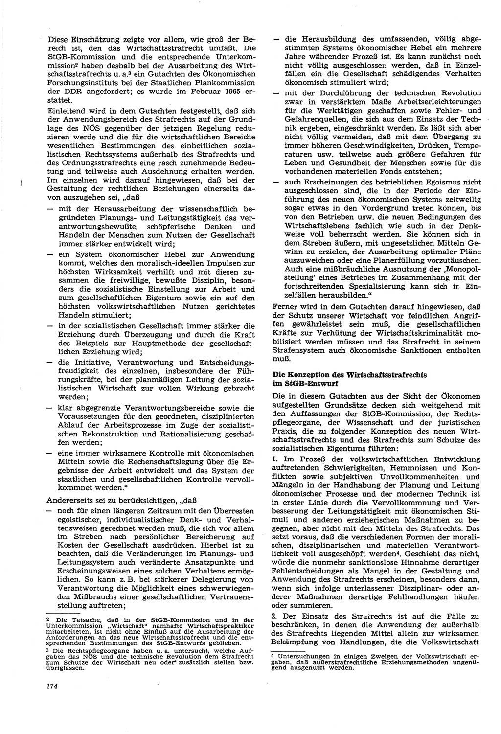 Neue Justiz (NJ), Zeitschrift für Recht und Rechtswissenschaft [Deutsche Demokratische Republik (DDR)], 21. Jahrgang 1967, Seite 174 (NJ DDR 1967, S. 174)