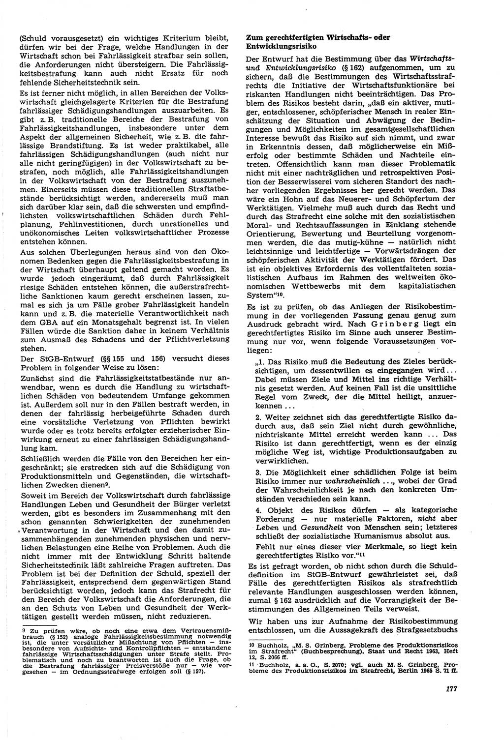 Neue Justiz (NJ), Zeitschrift für Recht und Rechtswissenschaft [Deutsche Demokratische Republik (DDR)], 21. Jahrgang 1967, Seite 177 (NJ DDR 1967, S. 177)