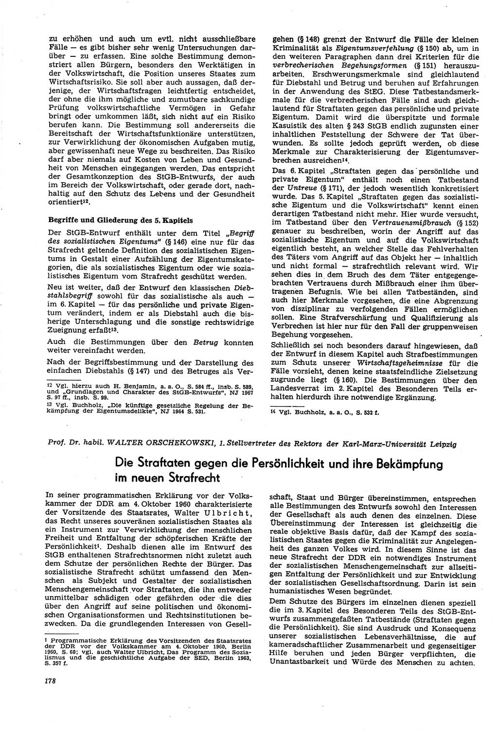 Neue Justiz (NJ), Zeitschrift für Recht und Rechtswissenschaft [Deutsche Demokratische Republik (DDR)], 21. Jahrgang 1967, Seite 178 (NJ DDR 1967, S. 178)