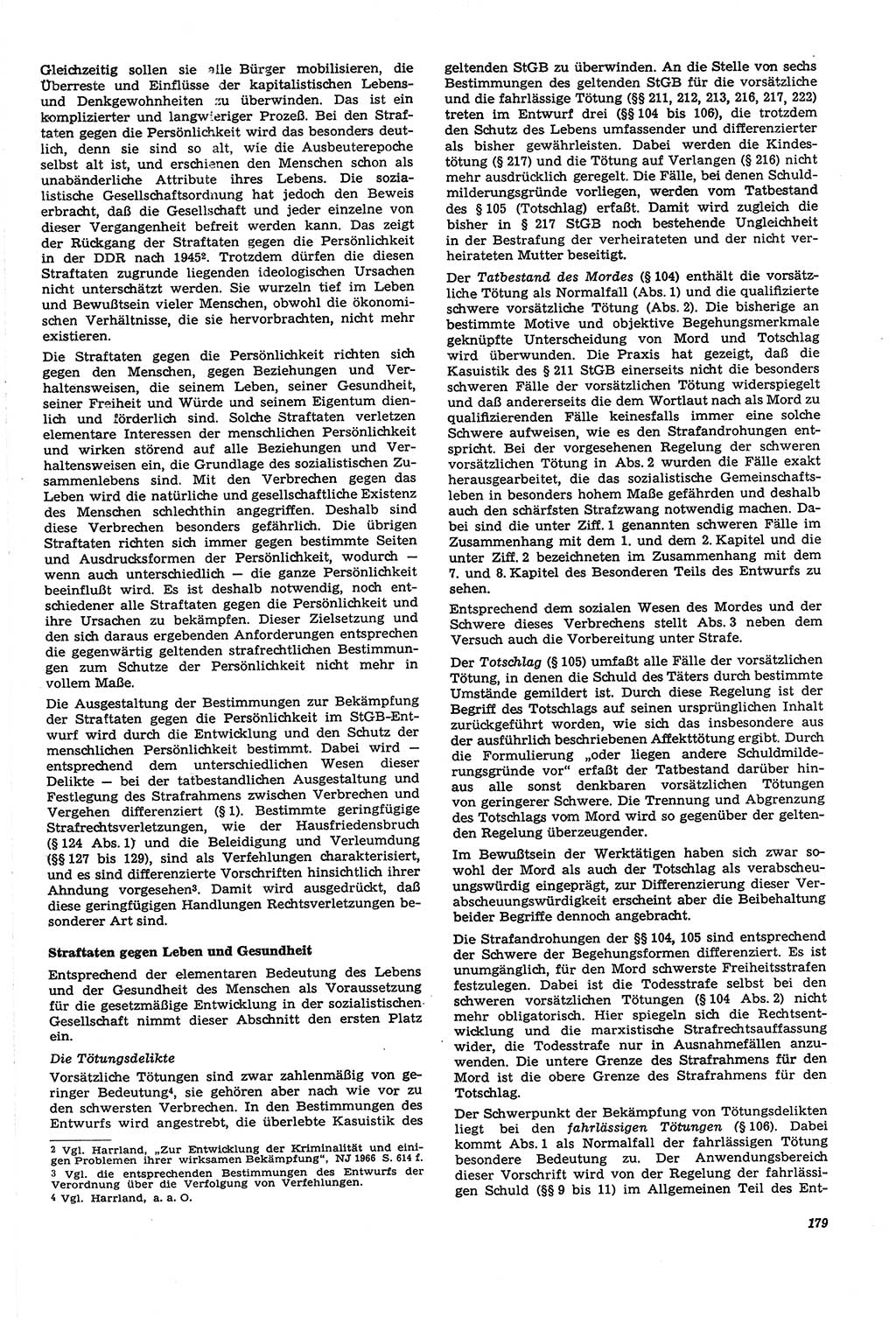 Neue Justiz (NJ), Zeitschrift für Recht und Rechtswissenschaft [Deutsche Demokratische Republik (DDR)], 21. Jahrgang 1967, Seite 179 (NJ DDR 1967, S. 179)