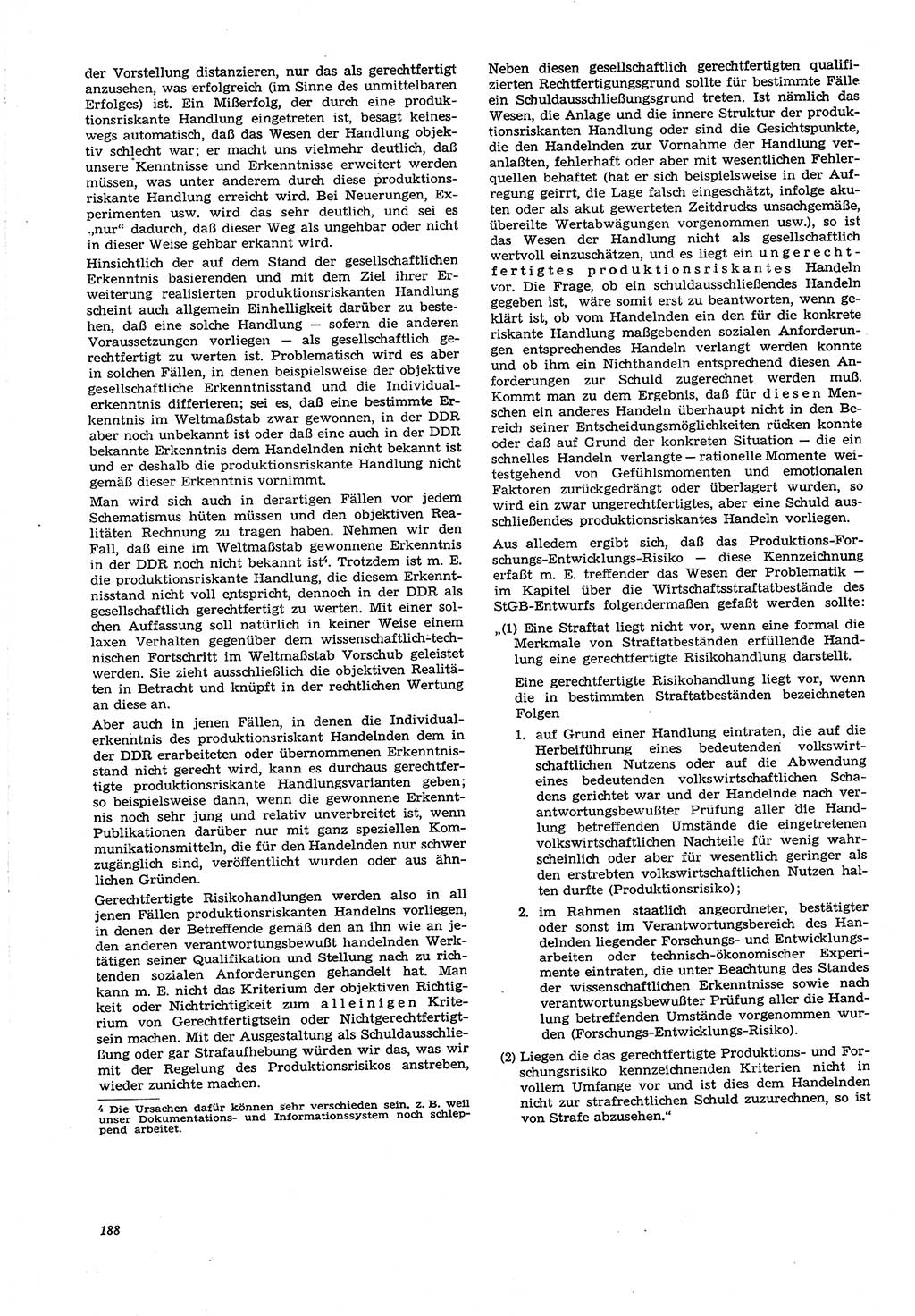 Neue Justiz (NJ), Zeitschrift für Recht und Rechtswissenschaft [Deutsche Demokratische Republik (DDR)], 21. Jahrgang 1967, Seite 188 (NJ DDR 1967, S. 188)