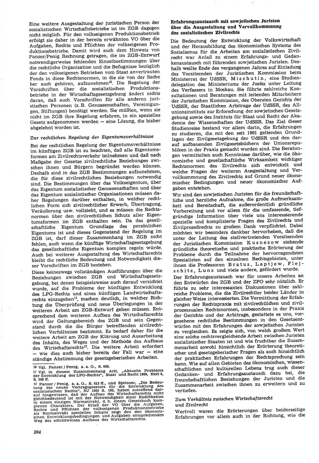 Neue Justiz (NJ), Zeitschrift für Recht und Rechtswissenschaft [Deutsche Demokratische Republik (DDR)], 21. Jahrgang 1967, Seite 204 (NJ DDR 1967, S. 204)