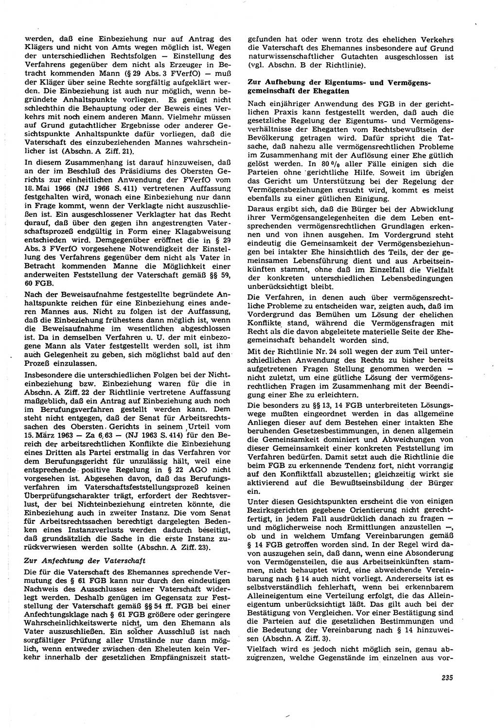 Neue Justiz (NJ), Zeitschrift für Recht und Rechtswissenschaft [Deutsche Demokratische Republik (DDR)], 21. Jahrgang 1967, Seite 235 (NJ DDR 1967, S. 235)