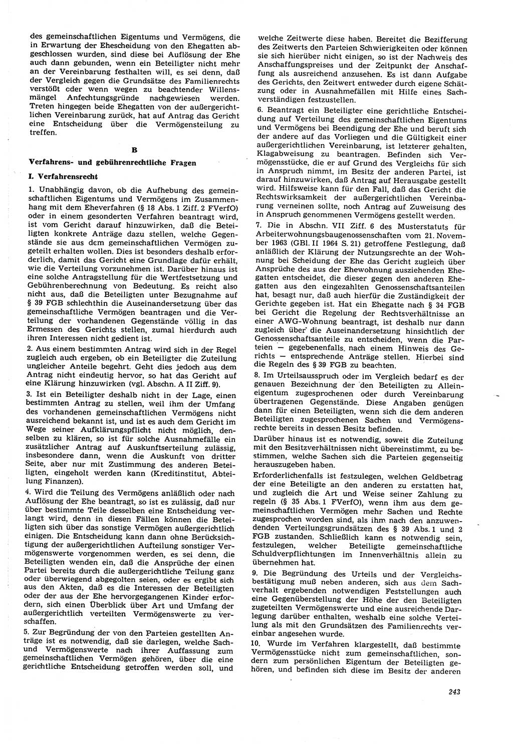 Neue Justiz (NJ), Zeitschrift für Recht und Rechtswissenschaft [Deutsche Demokratische Republik (DDR)], 21. Jahrgang 1967, Seite 243 (NJ DDR 1967, S. 243)