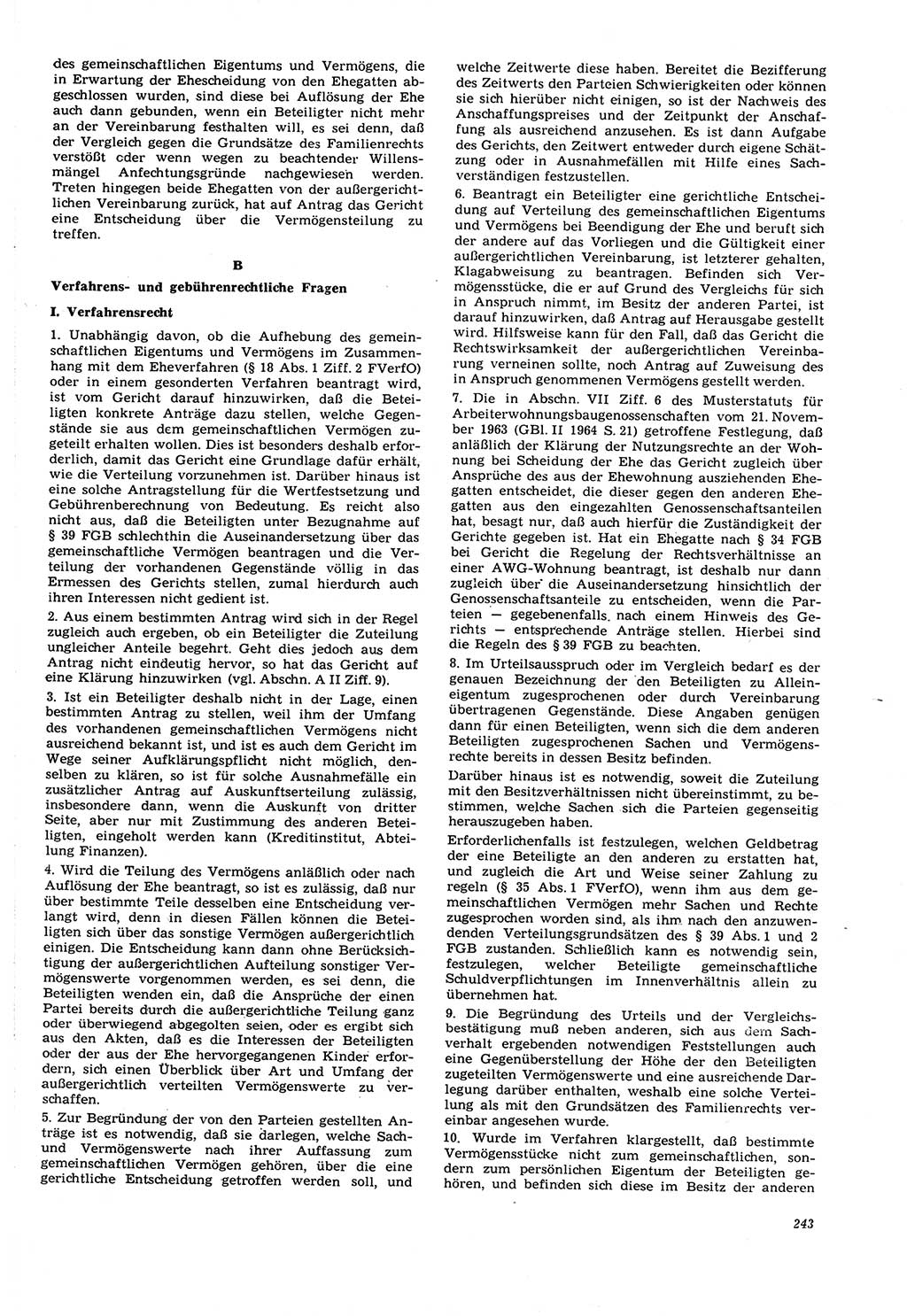 Neue Justiz (NJ), Zeitschrift für Recht und Rechtswissenschaft [Deutsche Demokratische Republik (DDR)], 21. Jahrgang 1967, Seite 243 (NJ DDR 1967, S. 243)