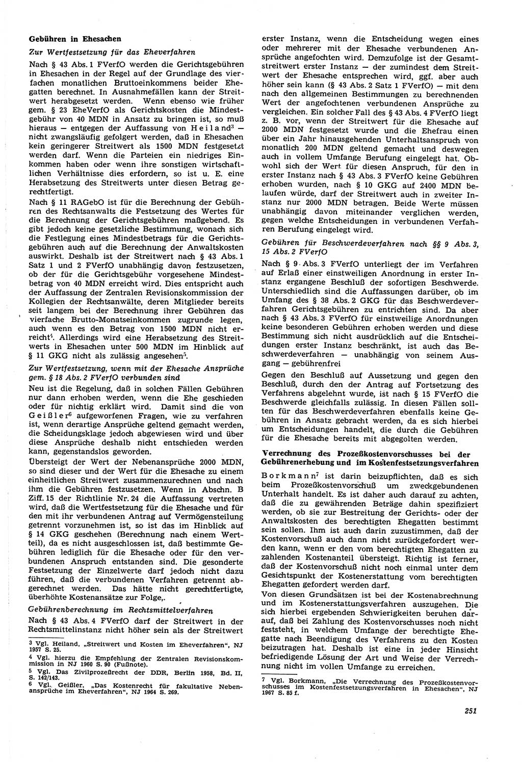 Neue Justiz (NJ), Zeitschrift für Recht und Rechtswissenschaft [Deutsche Demokratische Republik (DDR)], 21. Jahrgang 1967, Seite 251 (NJ DDR 1967, S. 251)